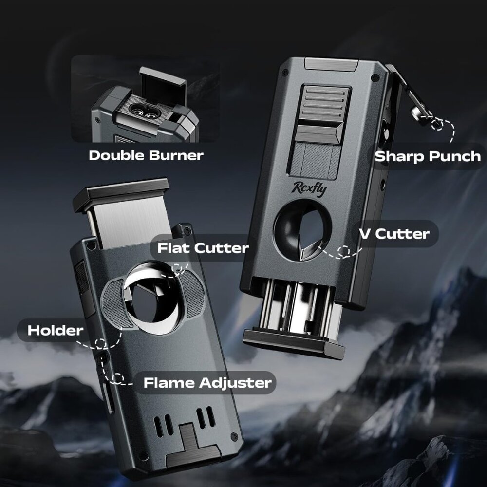 5-in-1 Torch Lighter with Holder - Picture 5 of 12